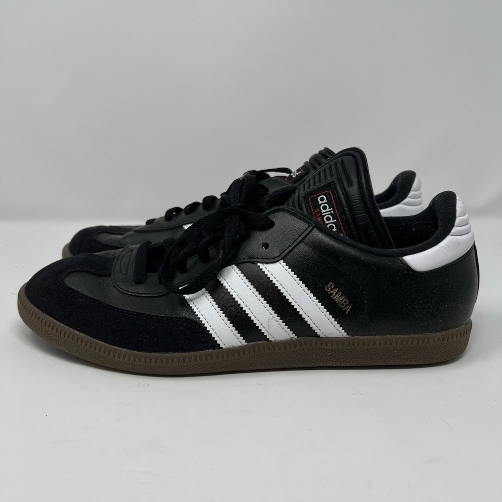 adidas Samba Sneakers Mens Size 11.5 Black White Low Top Lace-Up Athletic Soccer - Picture 8 of 15